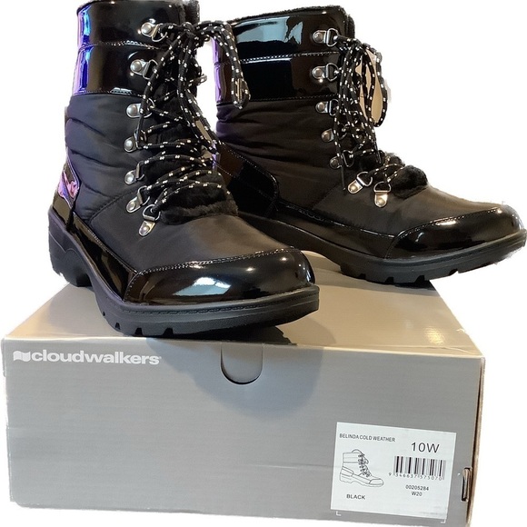 Cloudwalkers 7W-10W Extra Wide Fit Belinda Cold Weather Lace Up Boots (HY08) - Picture 4 of 5